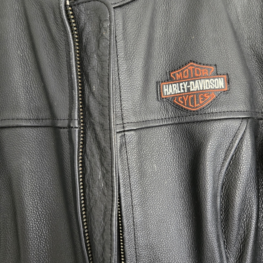 Harley Davidson Leather Jacket Women's M Black